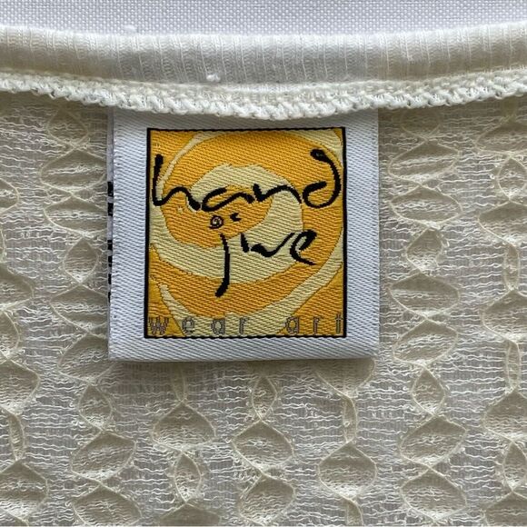 NWOT Hand Jive Clothing Cream/ Ivory Stevie Cardigan Size Small - Picture 11 of 15